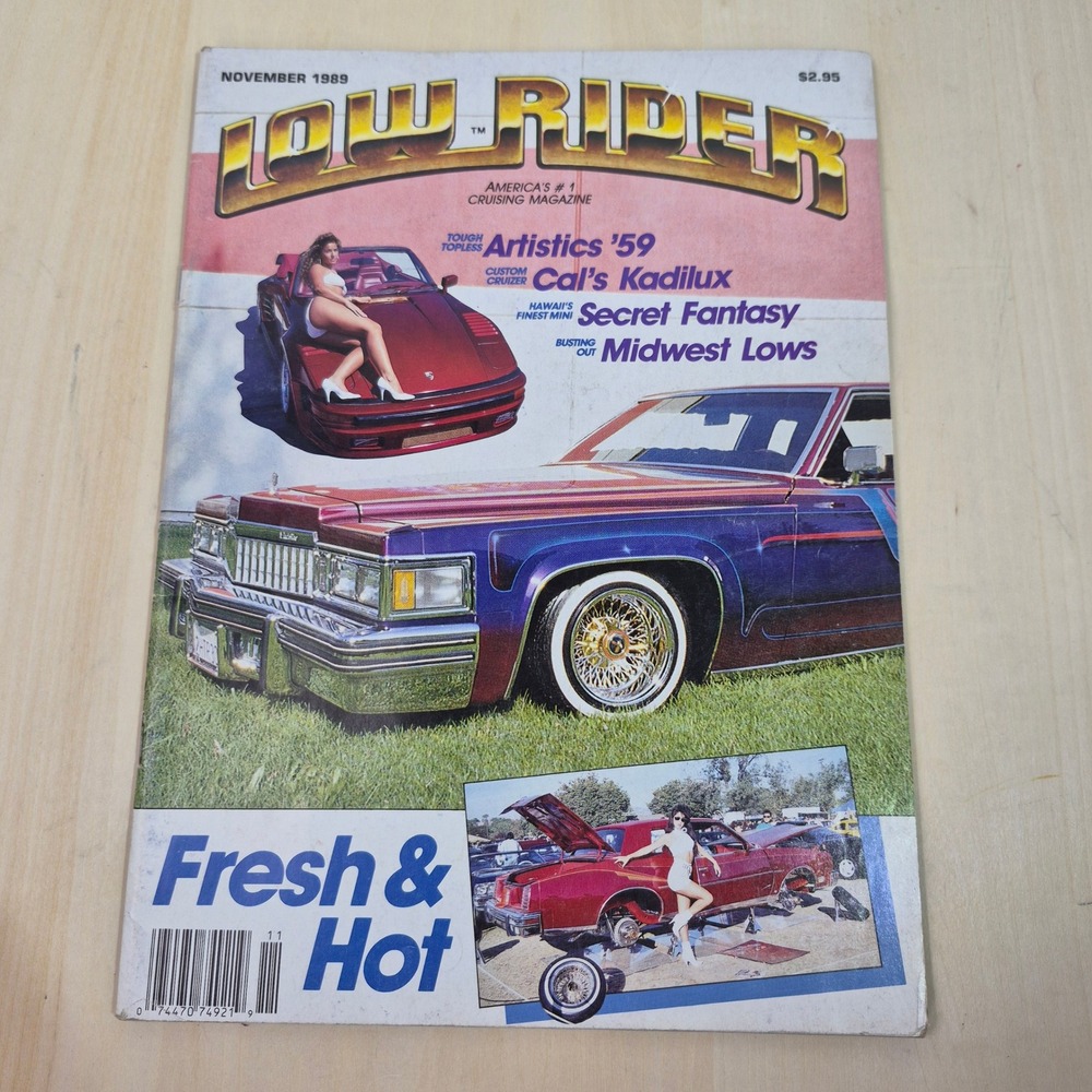 LowRider Magazine‎ November 1989 Vintage Custom Car Culture VG